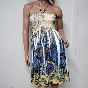 Women's Strapless Dress Ingear Brand Size S Stretch Adjustable Strap Non-Iron 12